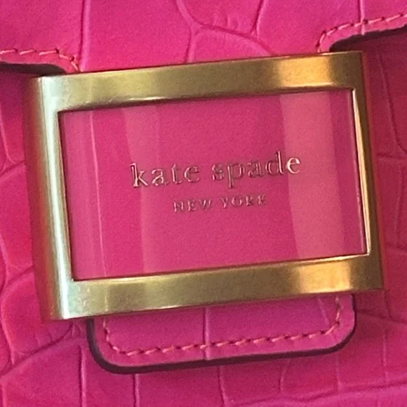 Kate Spade ♠️ New York Katy Ombré Croc Embossed Leather Medium Top Handle - Picture 12 of 16